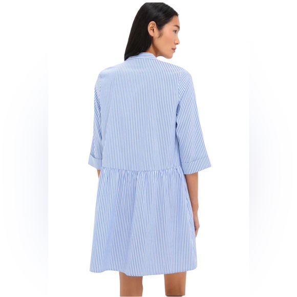 Tuckernuck Blue Stripe Royal Shirt Dress Size S - Picture 2 of 6